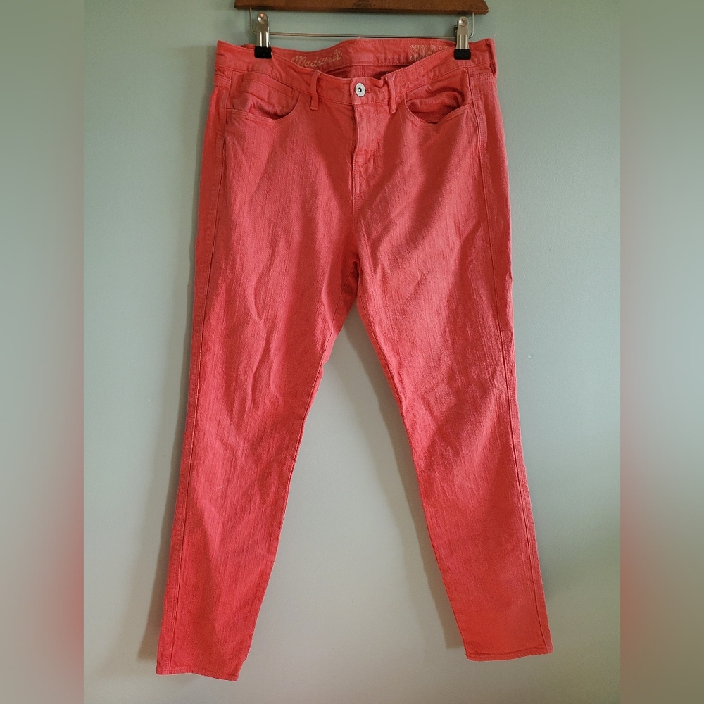 Madewell Coral Skinny Jeans